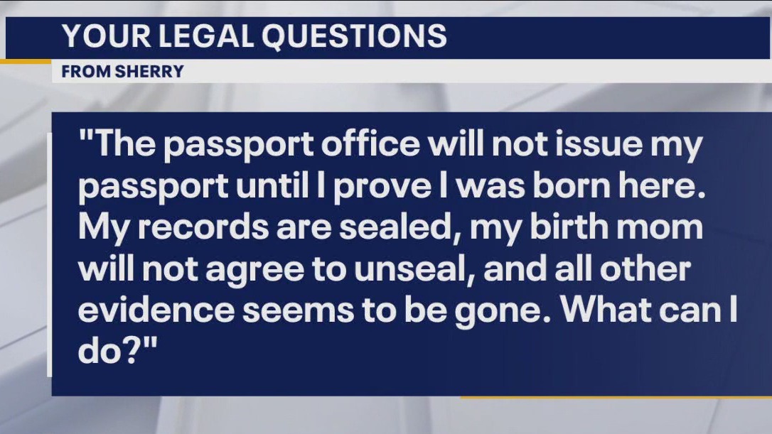 Your Legal Questions: Birth affidavit;  restraining order; locked phone