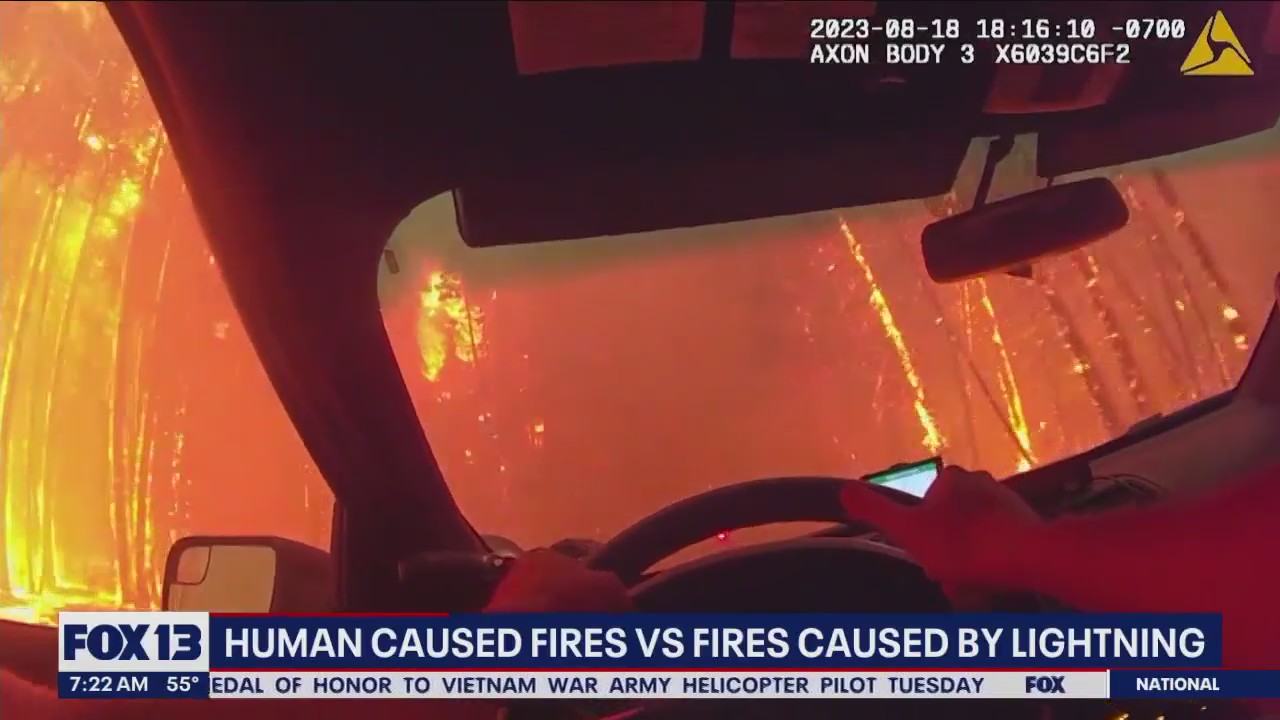 Deputy speeds through Oregon Road Fire