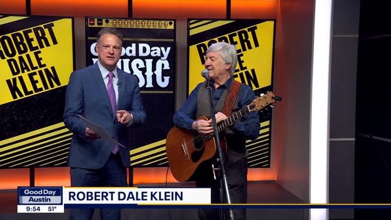 Robert Dale Klein performs in FOX 7 Austin studios
