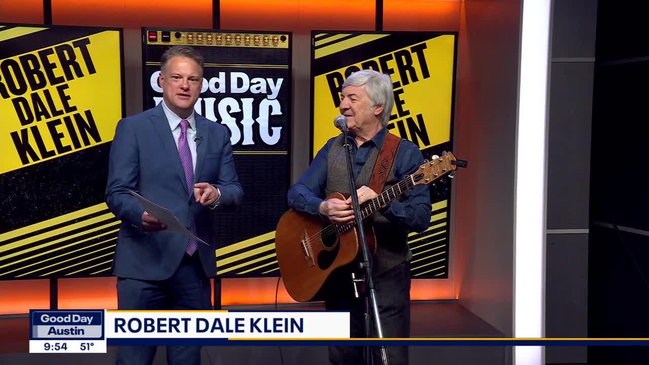 Robert Dale Klein performs in FOX 7 Austin studios