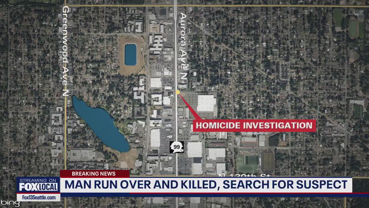 Man run over, killed in North Seattle