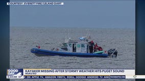 Kayaker missing after stormy weather