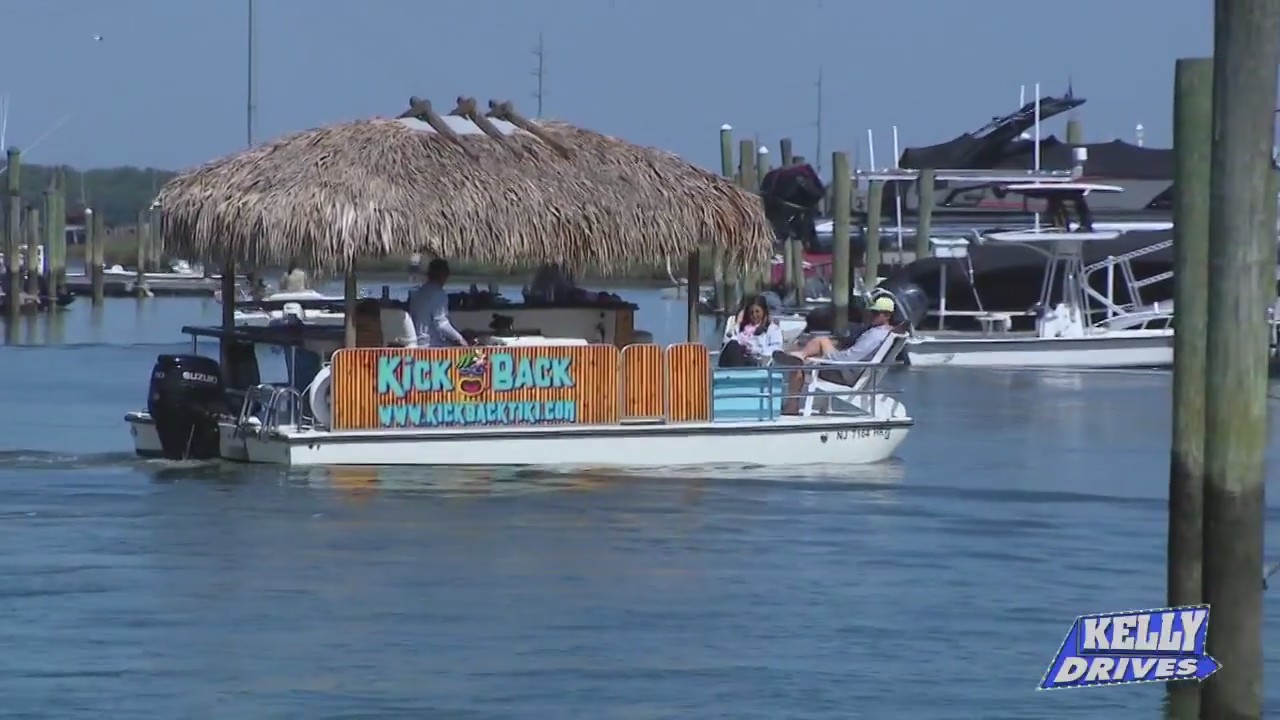 Relaxing on Kick Back Tiki Cruises
