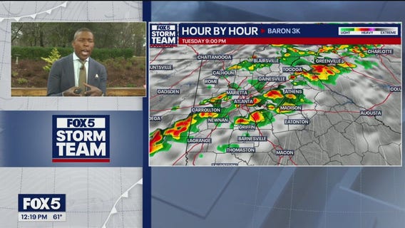 Tuesday midday weather forecast