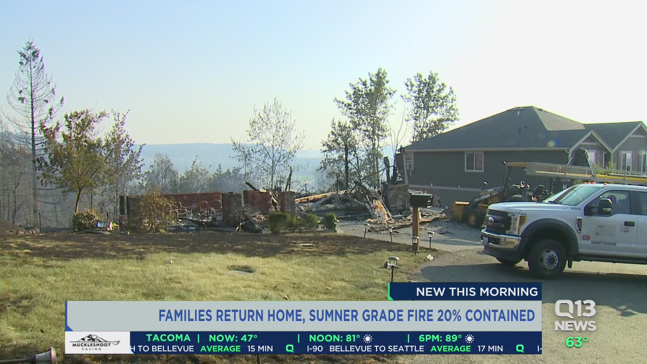 Not much change in Sumner Grade fire overnight