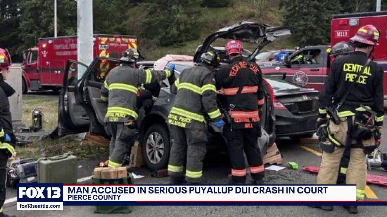 Puyallup man charged in crash that injured toddler, pregnant woman