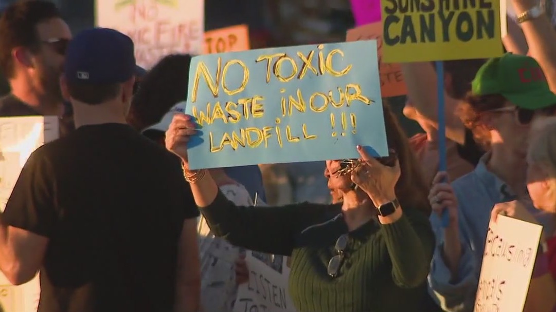 Protest over Sunshine Canyon as proposed dump site