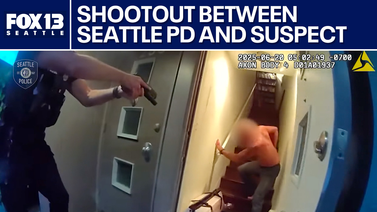 WATCH: Deadly shootout between Seattle police, DV suspect