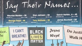 Claremont church nativity scene shows Black Lives Matter signs