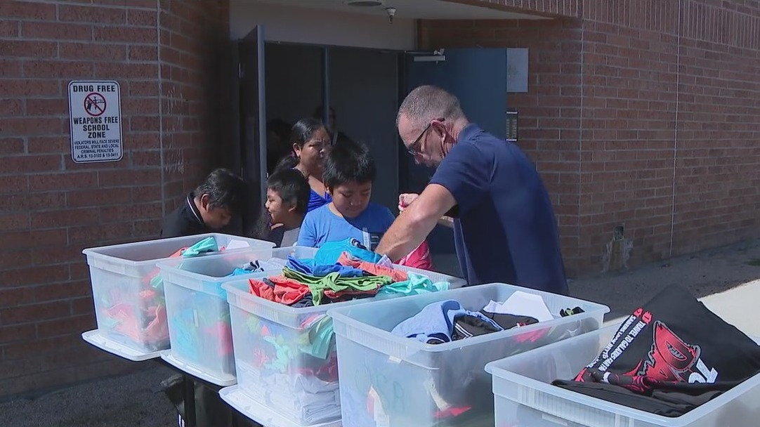 Operation School Bell: Phoenix area students receive clothes, shoes ahead of new school year