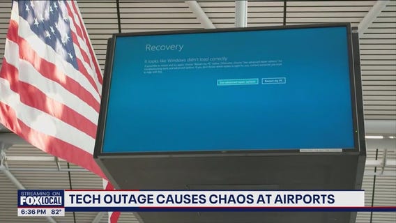 Global tech outage causes chaos at U.S. airports