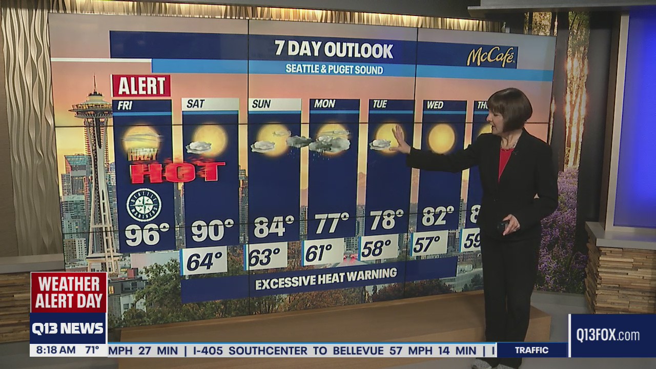 Excessive heat warning, air quality alert for Western Washington