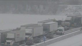 Wintry conditions cause major crashes in Wisconsin