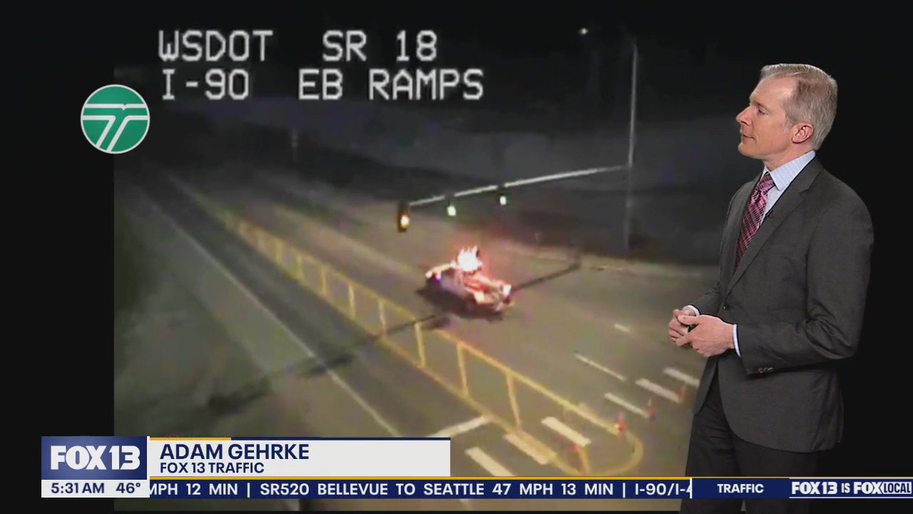 SR 18 closed over Tiger Mountain Summit after crash | FOX 13 Seattle