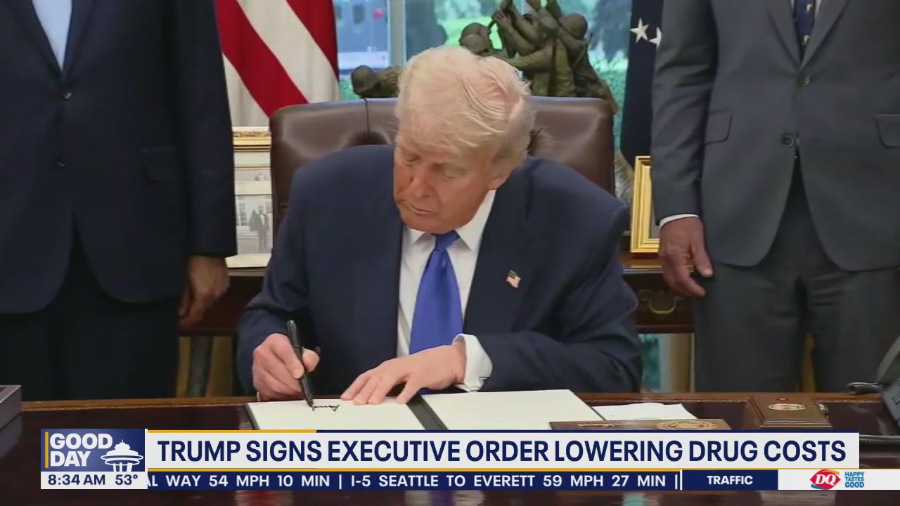 Trump signs executive order lowering US drug costs | FOX 13 Seattle