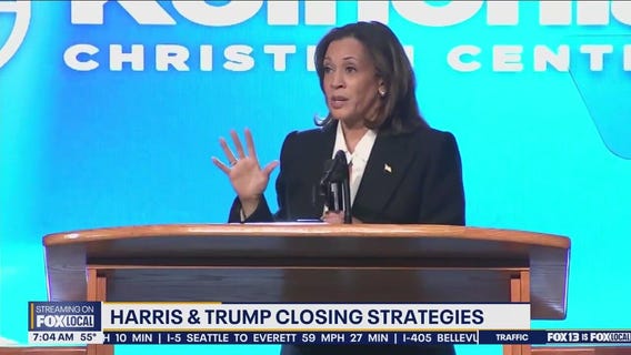 Harris and Trump closing strategies