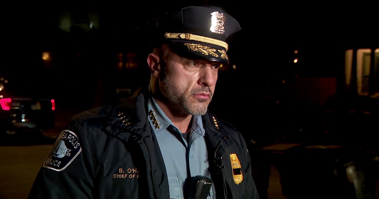 Minneapolis police chief on robbery spree