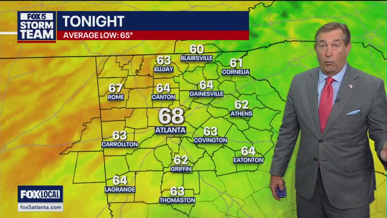 Monday evening forecast