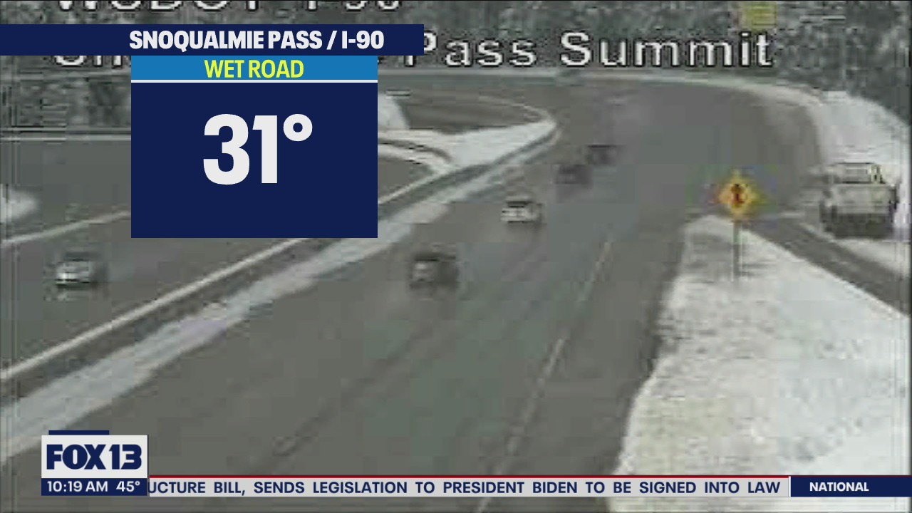 Snow on the passes!