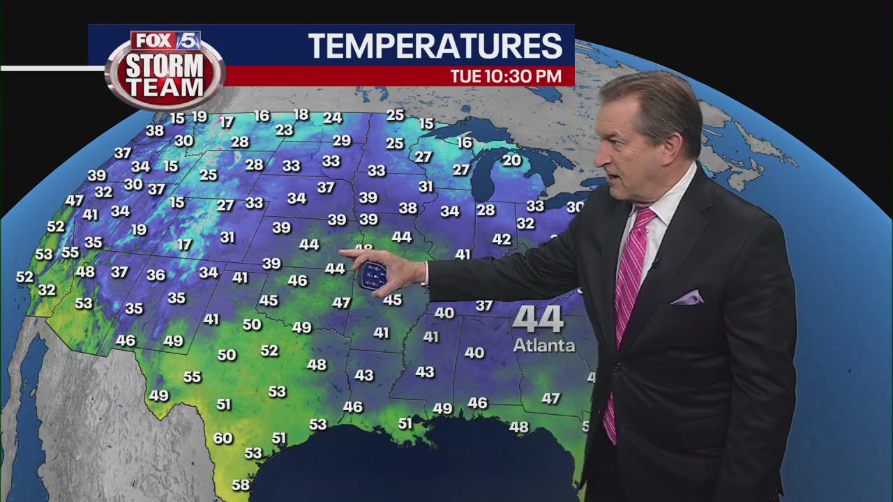 Tuesday evening forecast update | FOX 5 Atlanta