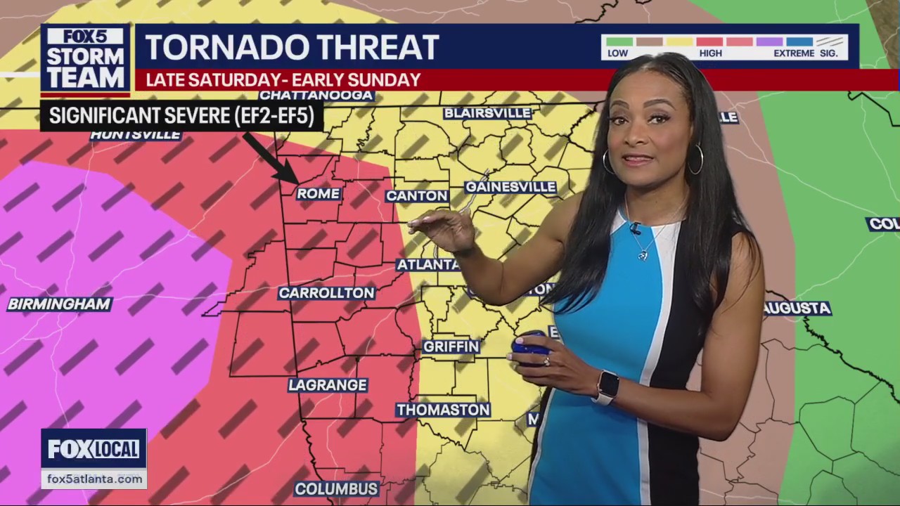 Metro Atlanta Severe Weather Outlook 5 p.m. | FOX 5 Atlanta