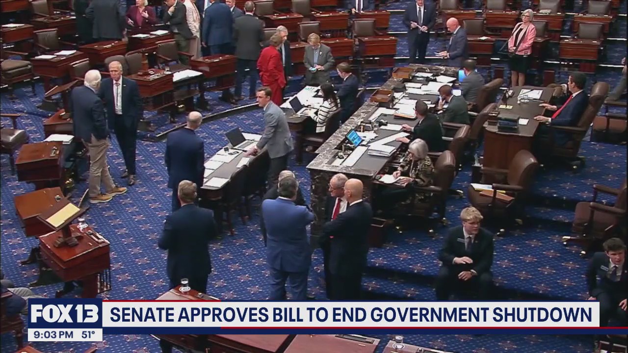 Senate approves bill to end government shutdown