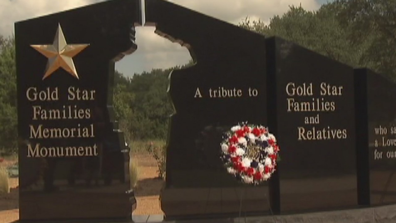 Monument honoring Gold Star families