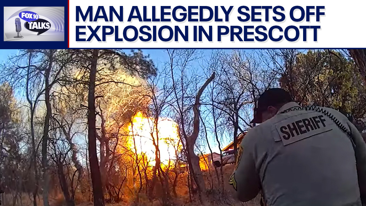 Chase ends with blowtorch, exploding car l FOX 10 Talks