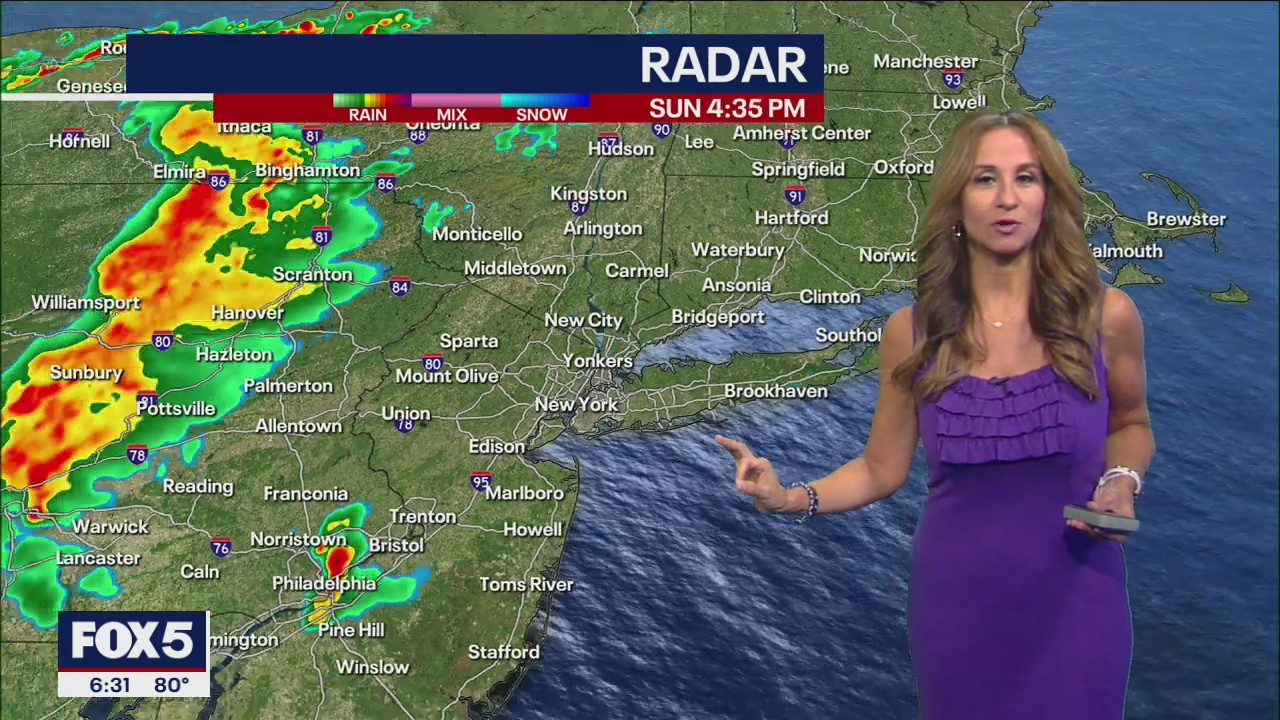 Rain expected Sunday night