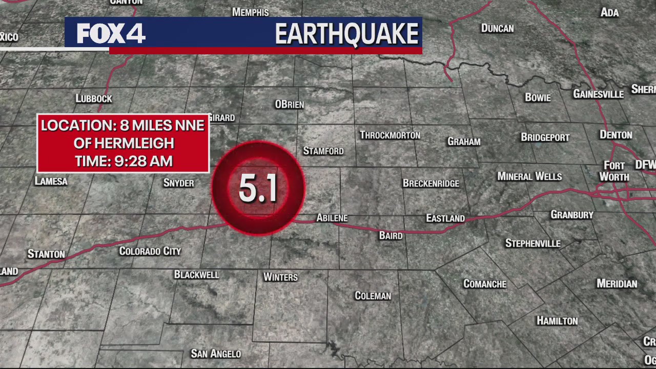 Magnitude 5.1 West Texas earthquake felt in DFW