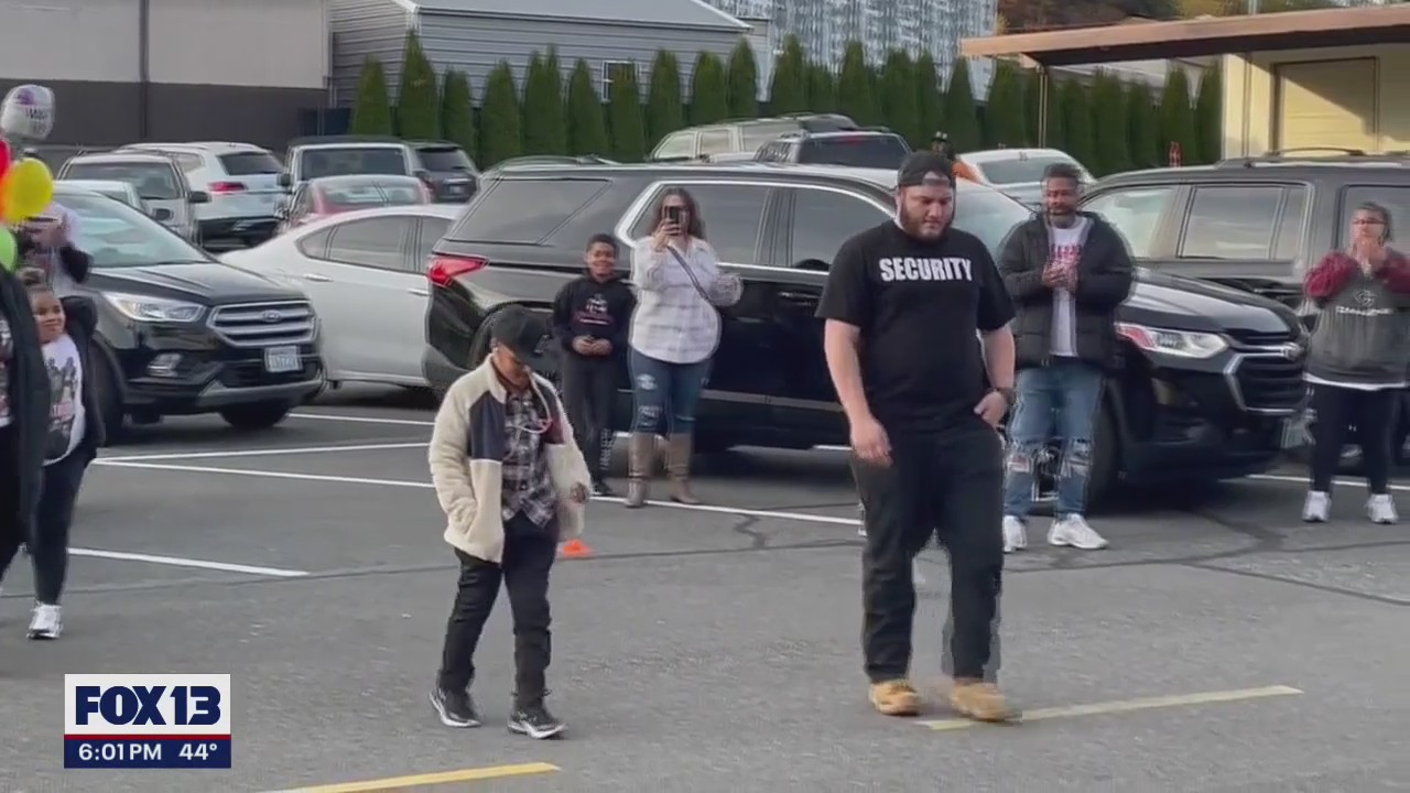 North Seattle Rage Dozens welcome home 9-year-old boy shot in Renton road rage incident ...