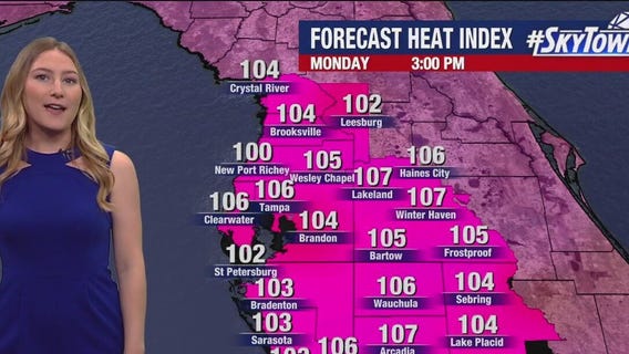 Tampa weather | Heat advisory Monday