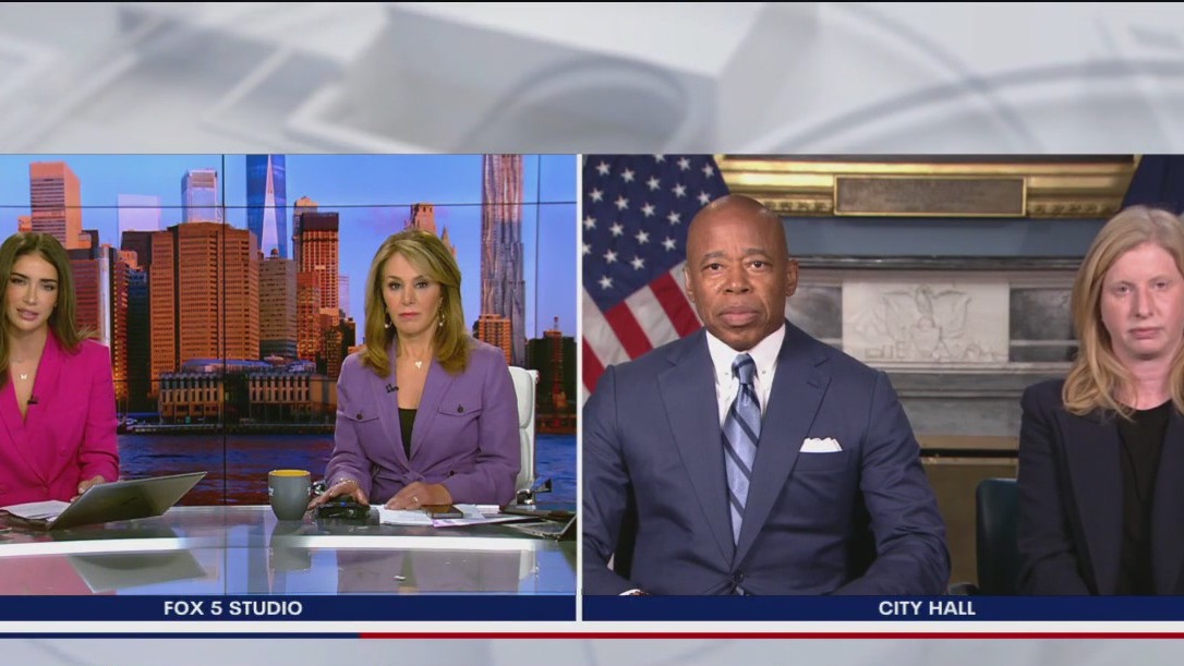 Mayor Adams talks migrant housing, protests