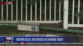 Mother killed, son critical in crash