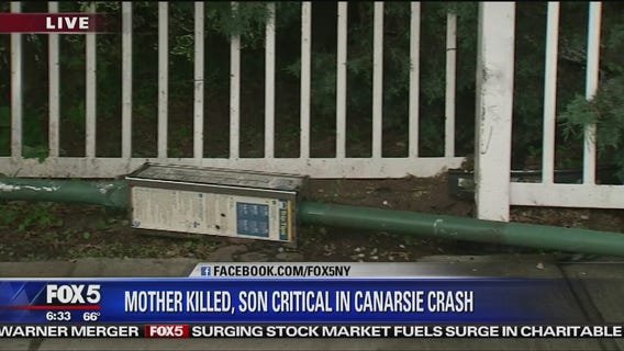 Mother killed, son critical in crash