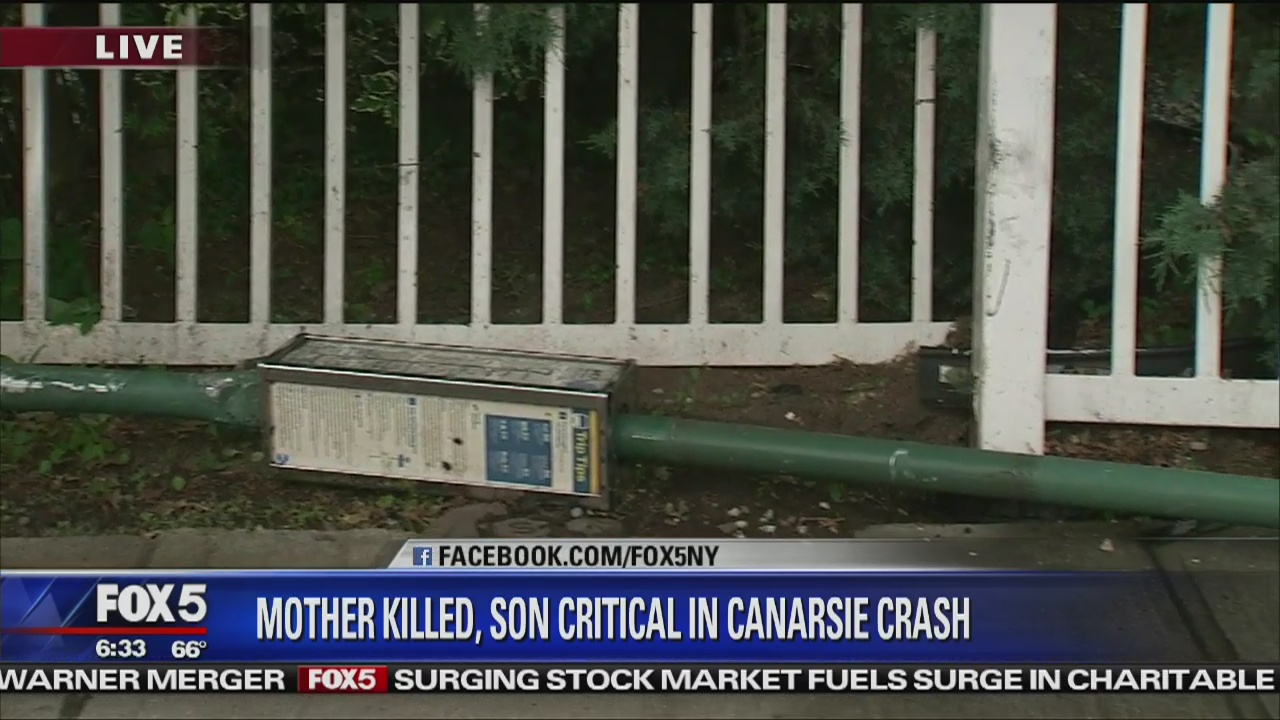 Mother killed, son critical in crash