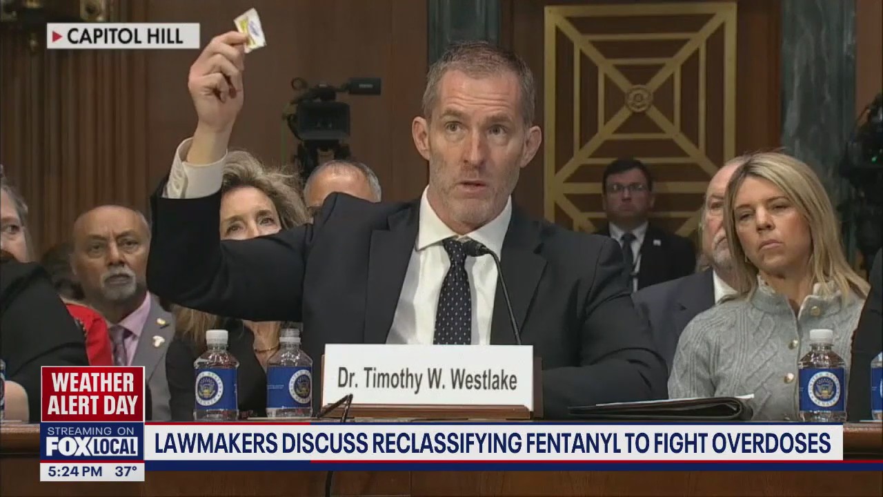 Lawmakers discuss reclassifying fentanyl to fight overdoses