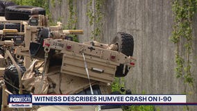 Witness describes Humvee crash on I-90 in Bellevue, WA
