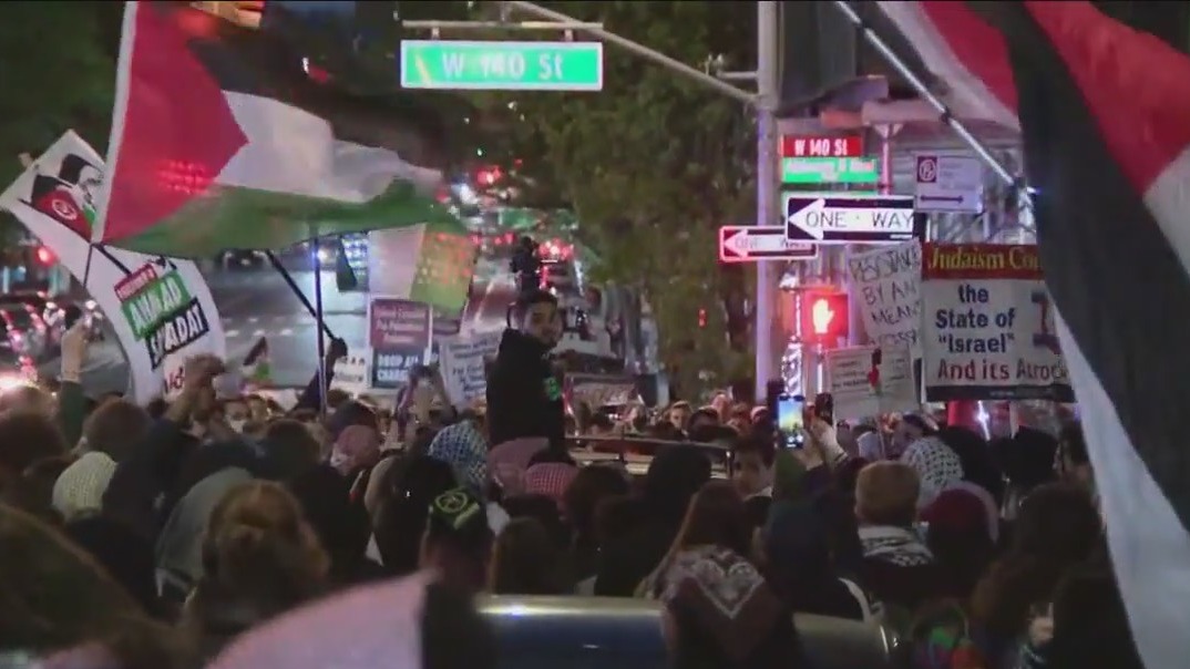 Columbia University protesters rally after arrests