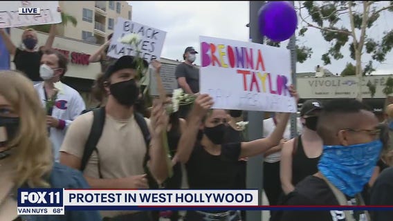West Hollywood holds peaceful protest celebration for Breonna Taylor