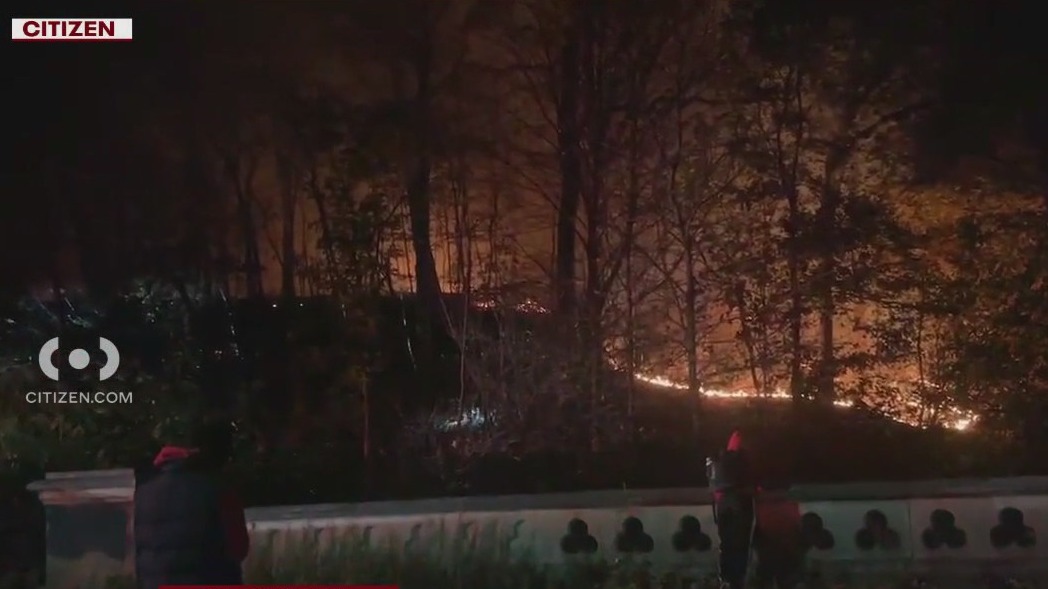 Brush fire breaks out inside Prospect Park