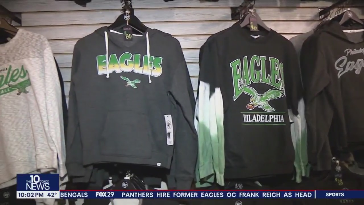Eagles fans are gearing up for the NFC Championship game and buying merchandise
