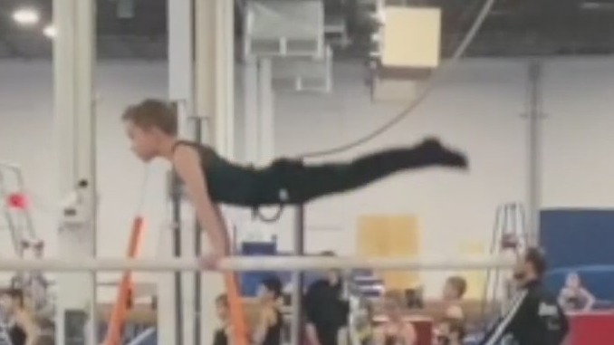 Gymnastics coming naturally to champion kindergartner