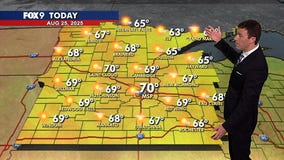 MN weather: Bright, pleasantly cool Monday