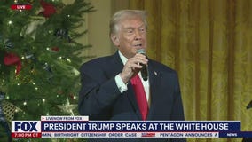 Trump gives brief remarks at the White House