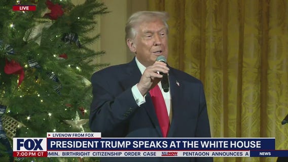 Trump gives brief remarks at the White House