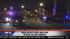 Man Shoots wife and son