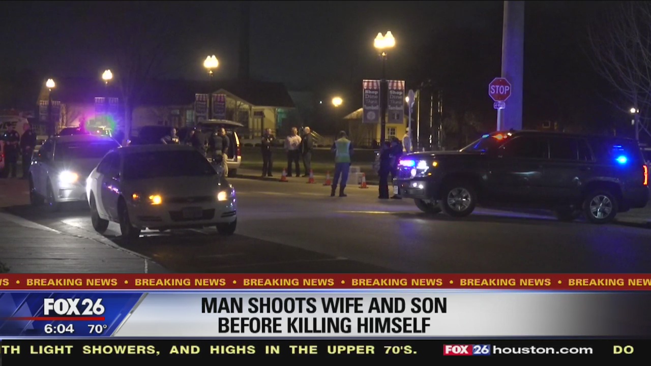 Man Shoots wife and son