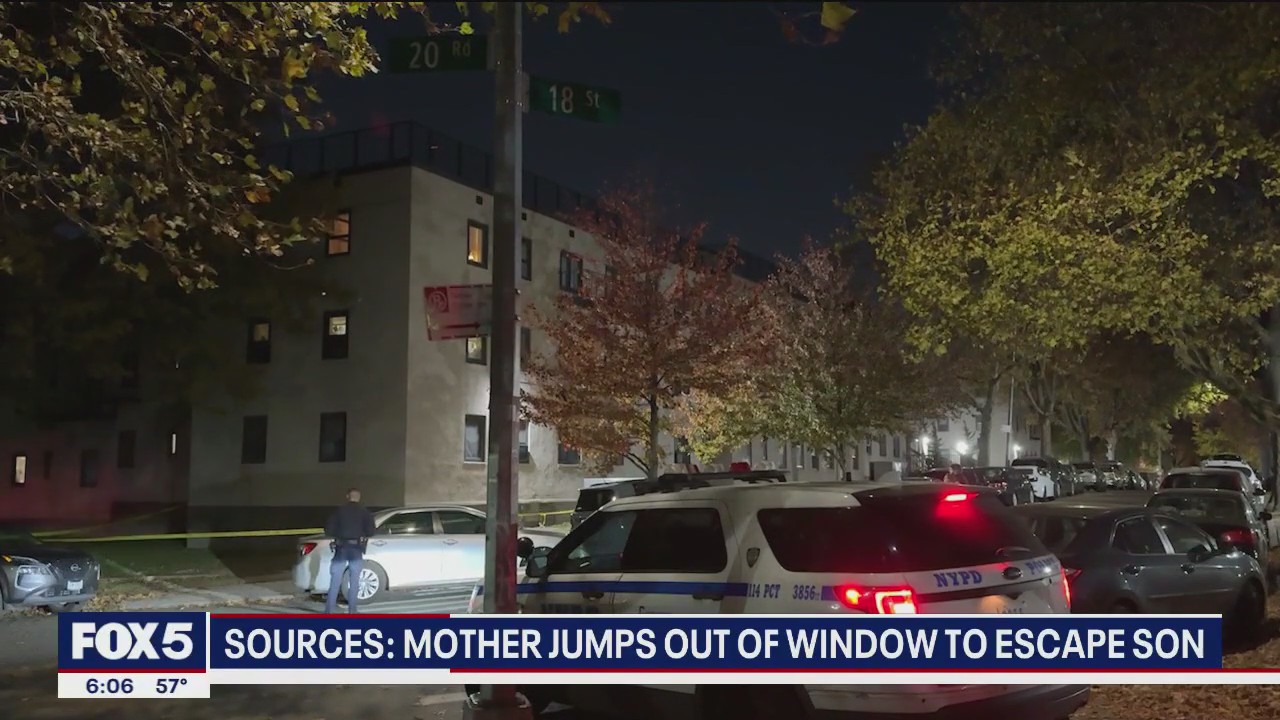 Sources: Mother jumps out of window to escape son