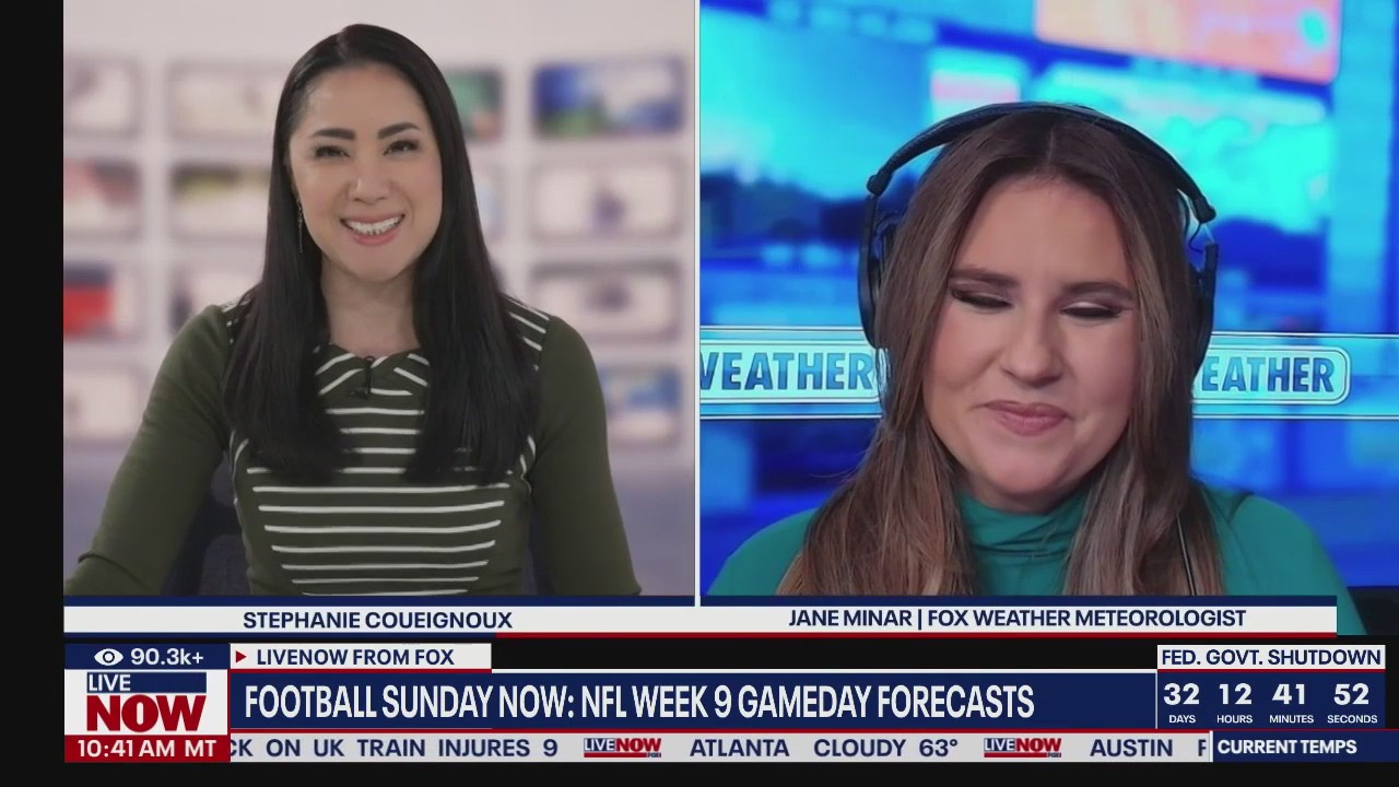 Football Sunday Now: Week 9 Gameday forecasts